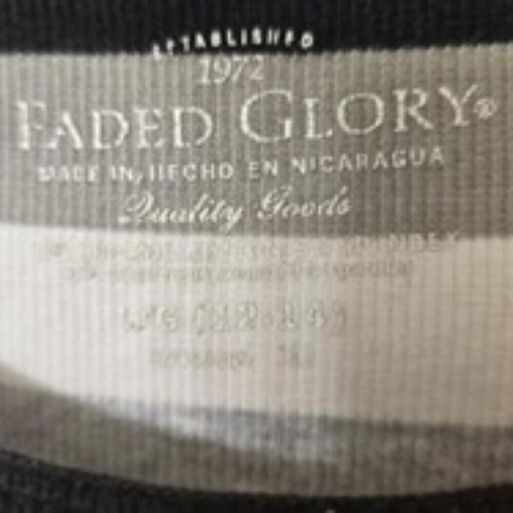 Faded Glory Sleeveless Ribbed Tank Top Black, Grey, Tan & White T-Shirt Sz 12 L - Picture 3 of 6